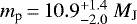 ${m_{\textrm{p}}}\,{=}\,10.9^{&#x002B; 1.4}_{- 2.0}~{M_{\textnormal{J}}}$