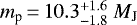 ${m_{\textrm{p}}}\,{=}\,10.3 ^{&#x002B; 1.6 }_{- 1.8 }~{M_{\textnormal{J}}}$