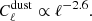 $$ \begin{aligned} C_{\ell }^\mathrm{dust} \propto \ell ^{-2.6}. \end{aligned} $$
