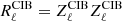 $ R_{\ell}^{\mathrm{CIB}}=Z_{\ell}^{\mathrm{CIB}}Z_{\ell}^{\mathrm{CIB}} $