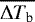 $\overline{\Delta T_{\textrm{b}}}$
