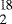$_{\hbox{\scriptsize 2}}^{\hbox{\scriptsize 18}}$