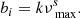 $$ \begin{aligned} b_{{i}} = k\nu _{\text{ max}}^{s}.\end{aligned} $$