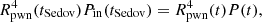 $$ \begin{aligned} R^4_{\rm pwn}(t_{\rm Sedov})P_{\rm in}(t_{\rm Sedov})=R^4_{\rm pwn}(t)P(t), \end{aligned} $$