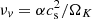 $ {\nu _v} = \alpha c_{\rm{s}}^2/{\Omega _K} $