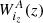 $ W^A_{i_z}(z) $