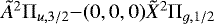 ${\tilde{A}^2\Pi_{u,3/2}{-}(0,0,0)\tilde{X}^2\Pi_{g,1/2}}$