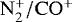 $\mathrm{N_{2}^&#x002B;/CO^&#x002B;}$