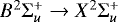 $B^2\Sigma_u^&#x002B;\rightarrow X^2\Sigma_u^&#x002B;$