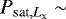 $P_{\textrm{sat}, L_{\textrm{x}}}\sim$