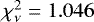 $\chi_{\nu}^2 = 1.046$