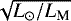 $\sqrt{L_{\odot}/L_{\textrm{M}}}$