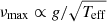$$ \begin{aligned} \nu _\mathrm{max} \propto {g}/\sqrt{T_\mathrm{eff} } \end{aligned} $$