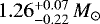 $1.26^{&#x002B;0.07}_{-0.22}\,M_{\odot}$