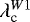 $\lambda_{\text{c}}^{W1}$