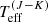 $ T_{\mathrm{eff}}^{(J-K)} $