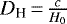$D_{\textrm{H}}\,{=}\,\frac{c}{H_{\textrm{0}}}$
