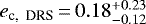 $e_{\textrm{c,\: DRS}}\,{=}\,0.18^{&#x002B;0.23}_{-0.12}$