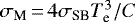 $\sigma_{\textrm{M}}\,{=}\,4 \sigma_{\textrm{SB}} T_{\textrm{e}}^3 / C$