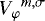 ${V_{\varphi}}^{{m,\sigma}}$