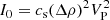 $$ \begin{aligned} I_{0}=c_{\rm s}(\Delta \rho )^{2}V^{2}_{\rm P} \end{aligned} $$