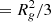 $ = R_{g}^{2}/3 $
