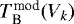 $T_{\textrm{B}}^{\textrm{mod}}(V_k)$