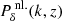 $ P^{\,{\mathrm{nl.}}}_{\delta}(k,z) $