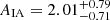 $ A_{\mathrm{IA}} = 2.01^{+0.79}_{-0.71} $