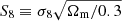 $ S_{8} \equiv \sigma_{8}\sqrt{\Omega_{\mathrm{m}}/0.3} $