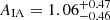$ A_{\mathrm{IA}}=1.06^{+0.47}_{-0.46} $