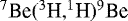 $^7\textrm{Be}(^3\textrm{H},^{1}\!\textrm{H})^9\textrm{Be}$