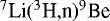 $^7\textrm{Li}(^3\textrm{H,n})^9\textrm{Be}$