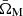 $ {\bar\Omega_{\mathrm{M}}} $