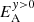 $ E_{\mathrm{A}}^{y > 0} $
