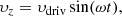 $$ \begin{aligned} \upsilon_z=\upsilon_{\rm driv}\sin (\omega t),\end{aligned} $$