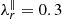 $ \lambda _r^\parallel = 0.3 $