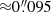 $ {\approx}0{{\overset{\prime\prime}{.}}}095 $