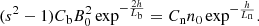 $$ \begin{aligned} (s^2 -1) C_{\rm b} B_0^2 \exp ^{-\frac{2 h}{L_{\rm b}}} = C_{\rm n} n_0 \exp ^{-\frac{h}{L_{\rm n}}}. \end{aligned} $$
