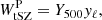 $$ \begin{aligned} W^\mathrm{P}_{\rm tSZ} = Y_{500} { y}_{\ell }, \end{aligned} $$