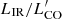 $ L_{\rm IR}/L^\prime_{\rm CO} $