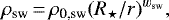 \begin{align*}\rho_{\text{sw}}\,{=}\,\rho_{\text{0,sw}}(R_{\star}/r)^{w_{\text{sw}}}, \end{align*}