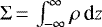 $\Sigma\,{=}\,\int_{-\infty}^{\infty}\rho\,\text{d} z$