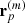 $ {\bf r}^{(m)}_p $