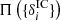 $ \Pi\left(\{\delta^{\mathrm{IC}}_i\}\right) $