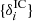 $ \{\delta^{\mathrm{IC}}_i\} $