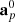 $ {\bf a}_p^{0} $