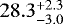 $28.3^{&#x002B;2.3}_{-3.0}$