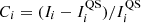 $ {C_i} = ({I_i} - I_i^{{\rm{QS}}})/I_i^{{\rm{QS}}} $