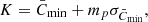 $$ \begin{aligned} K=\bar{C}_{\mathrm{min} }+m_p \sigma _{\bar{C}_{\mathrm{min} }}, \end{aligned} $$